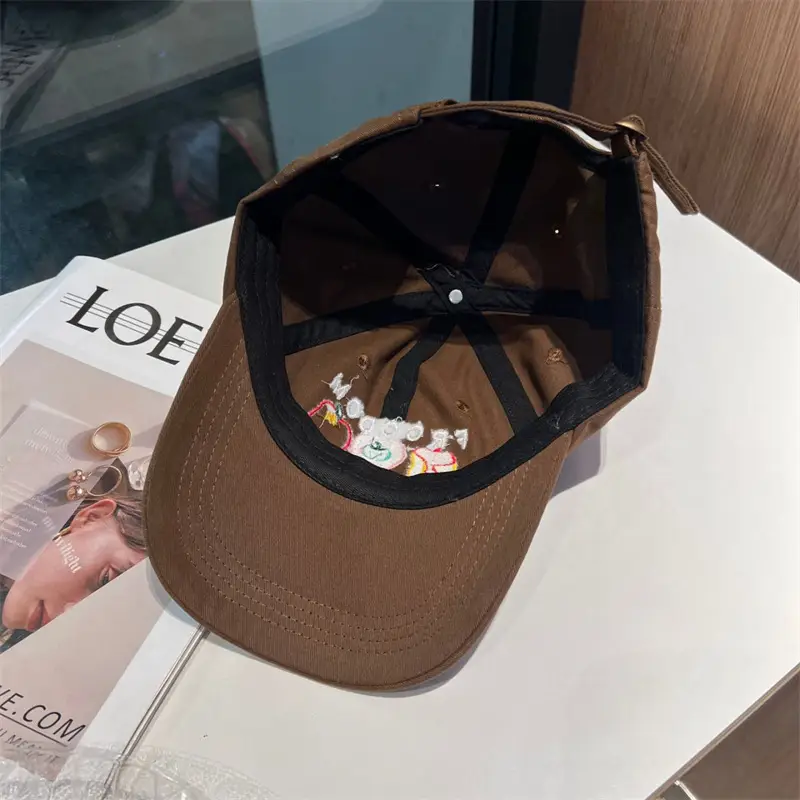 Women Apple Embroidered Baseball Cap Blue 2025 — feature 18