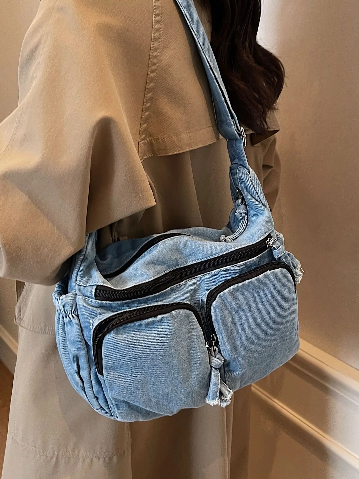 Denim Shoulder Crossbody Bag Women's 2025 Fashion - Image 7