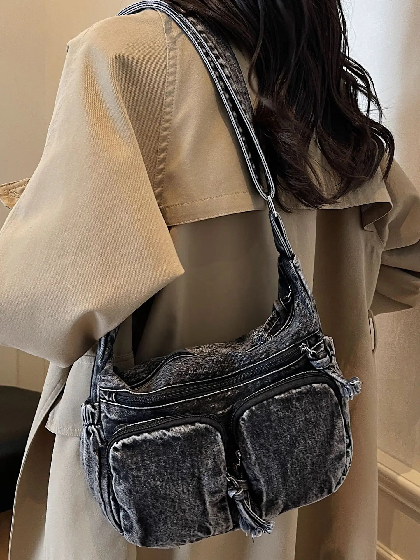 Denim Shoulder Crossbody Bag Women's 2025 Fashion - Image 8