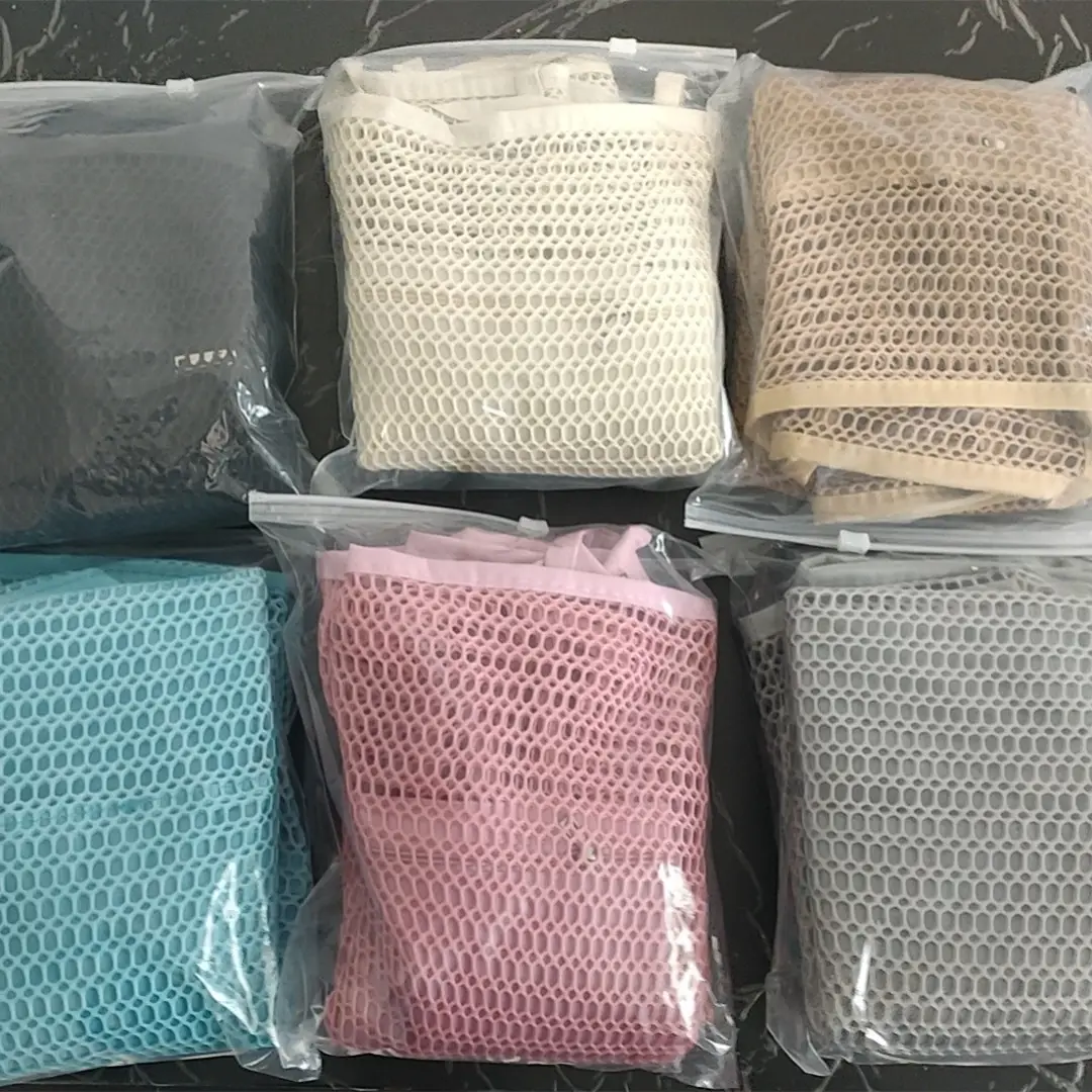 Mesh Shoulder Bag 4 Front Pockets Beach Storage - Image 8