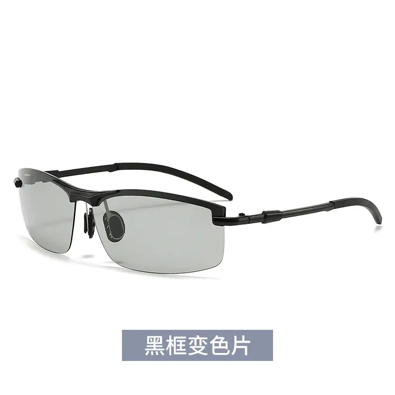 Men Polarized Sunglasses Black Frame Anti-Glare Color Changing - Image 5