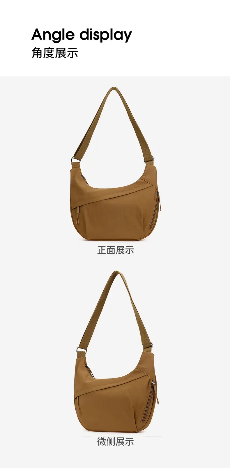 Large Capacity Mori Style Crossbody Bag Women's Solid Color Casual Artistic All-match Shoulder Bag Trendy Fashion Commuter Tote Bag luggage and leather goods — feature 15