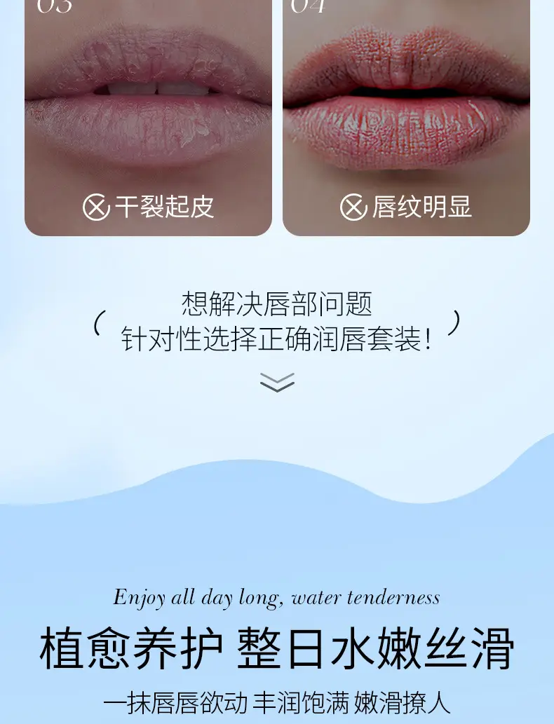 Boquan Ya Dream Blueberry Lip Mold Cream Desalination Hydrating Unisex — feature 6