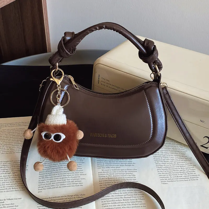 White Korean Style Shoulder Crossbody Bag for Women - Image 6