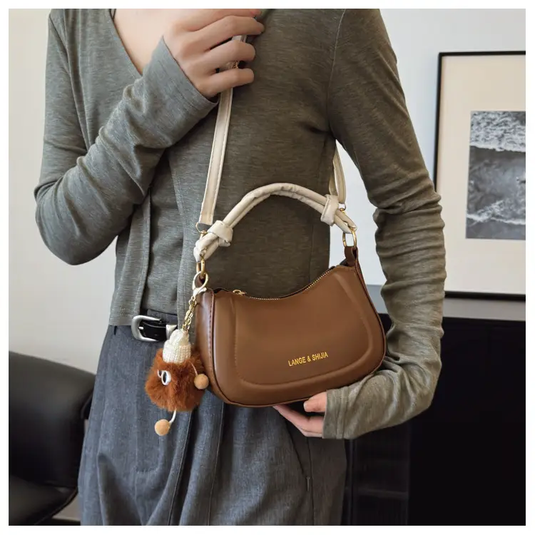 White Korean Style Shoulder Crossbody Bag for Women — feature 17