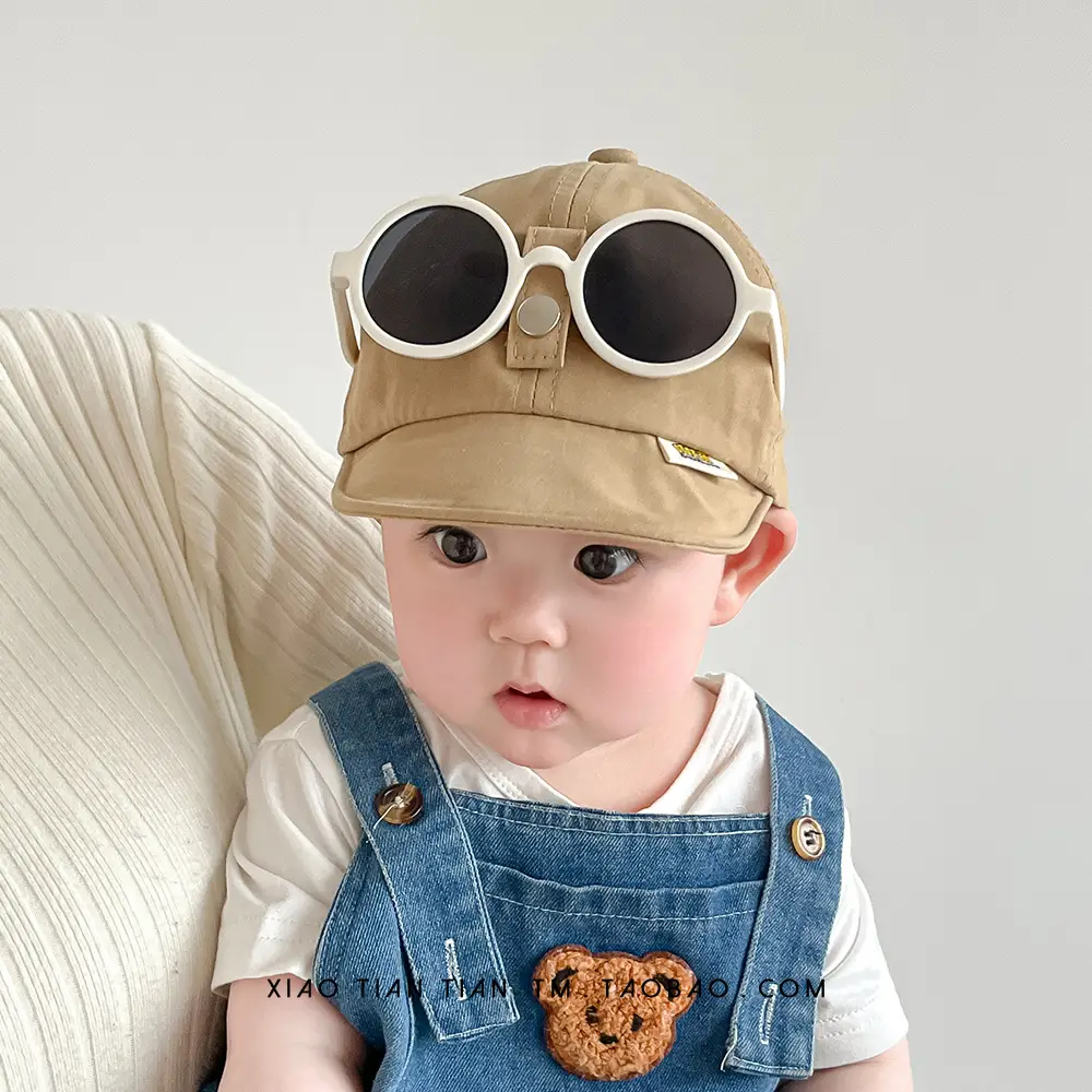 Green All-Glasses Baseball Cap for Boys Girls