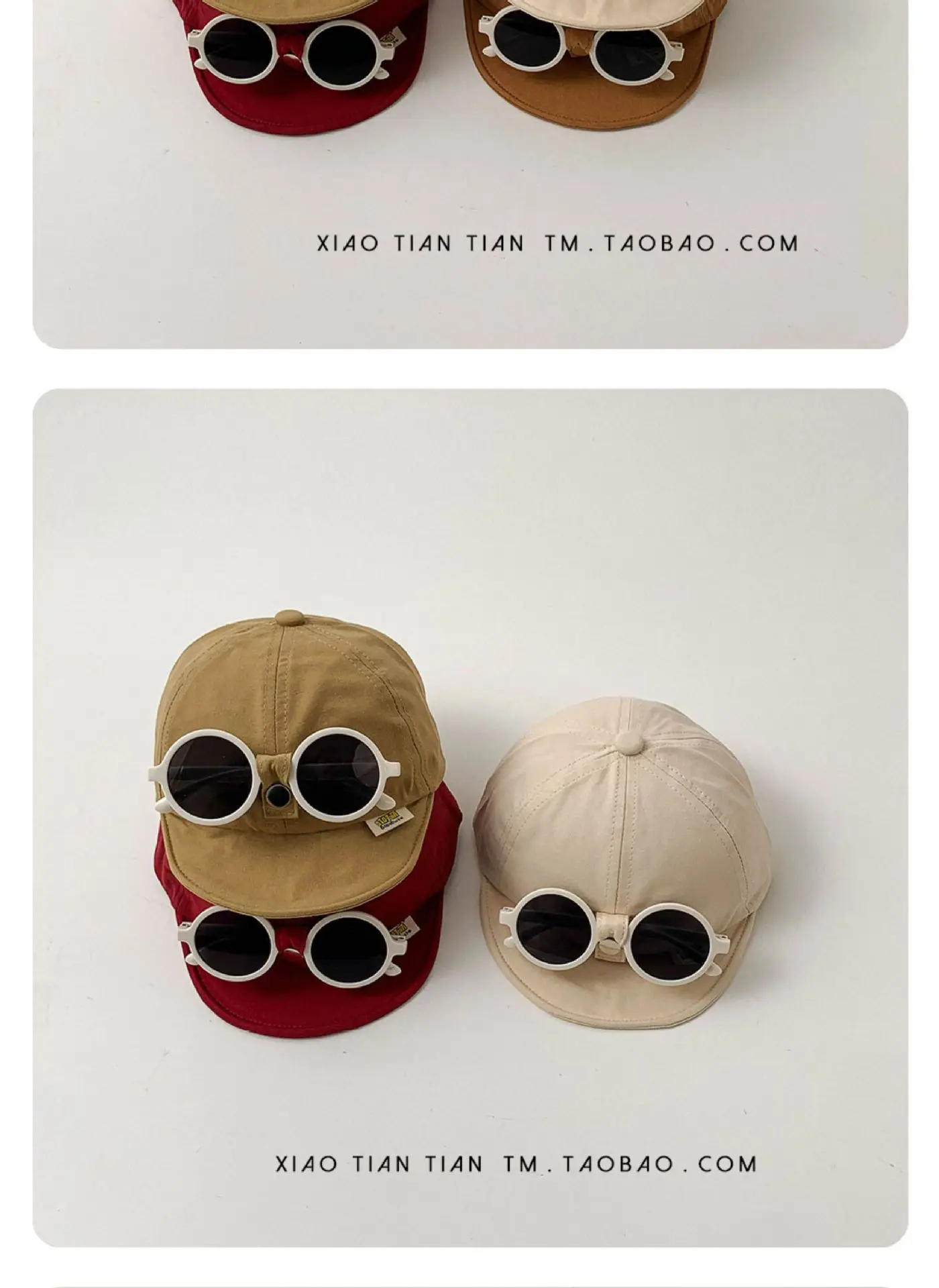Green All-Glasses Baseball Cap for Boys Girls — feature 3