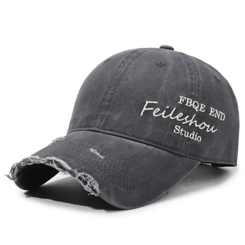 New Side Letter Embroidered Blue Baseball Cap for Men Women - Image 12