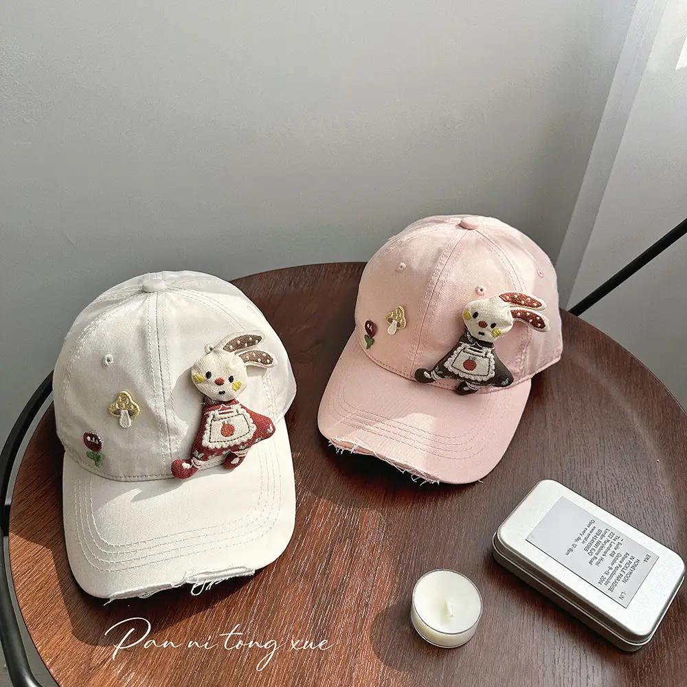 Girls Cartoon Bunny Sunscreen Cap 2025 Early Spring — feature 25