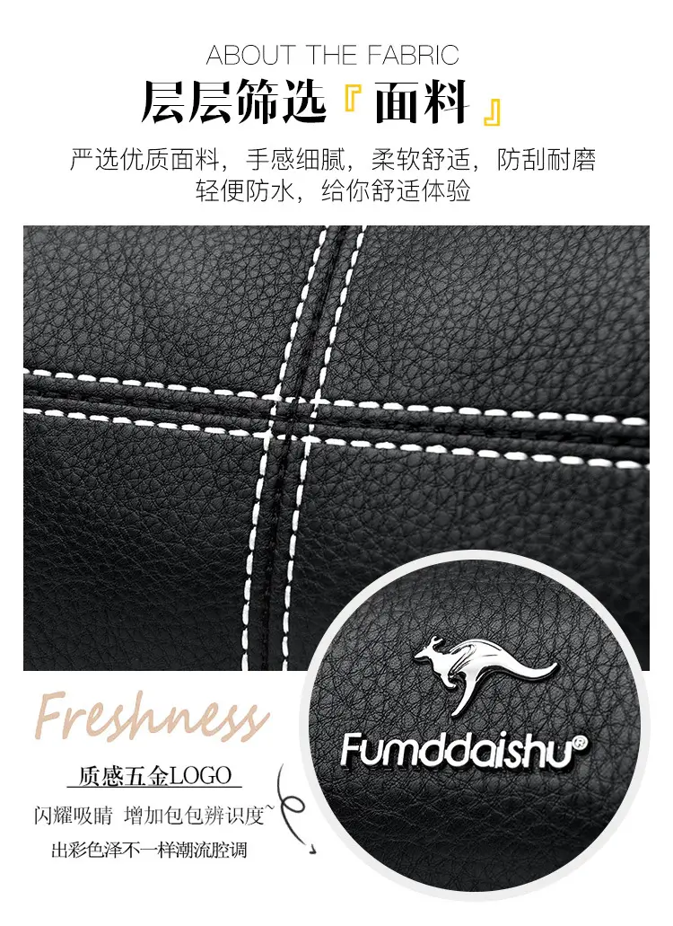 White Leather Crossbody Bag for Women with Stitching — feature 4