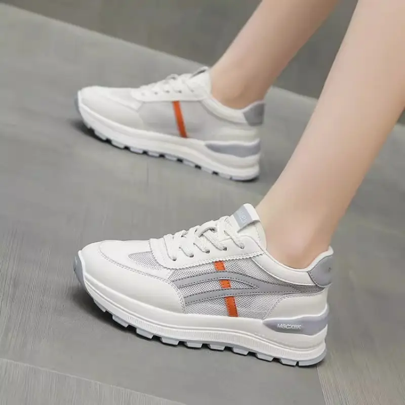 2025 Spring and Summer New Mesh Breathable All-match Women's Shoes Explosion Casual Soft Sole Feeling Sports Running Shoes - Image 5