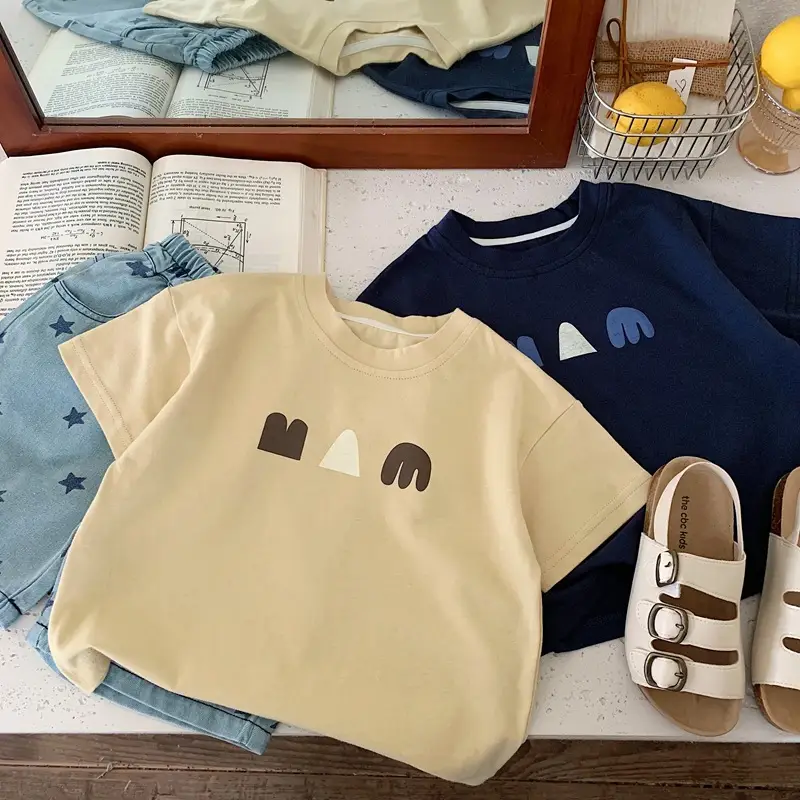 Boys Navy Cotton Short Sleeve T-Shirt 2025 — feature 1