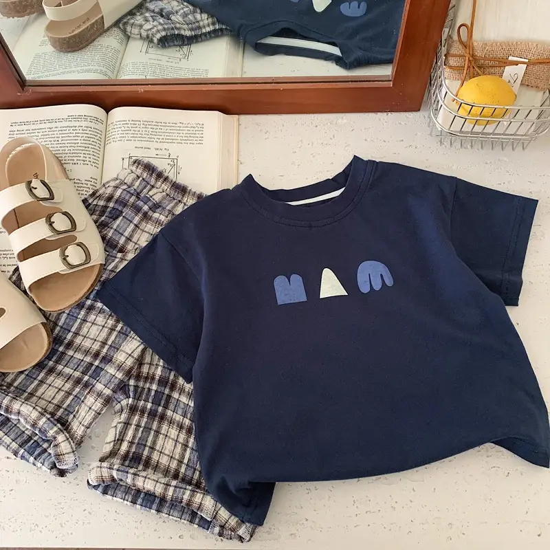 Boys Navy Cotton Short Sleeve T-Shirt 2025 — feature 4