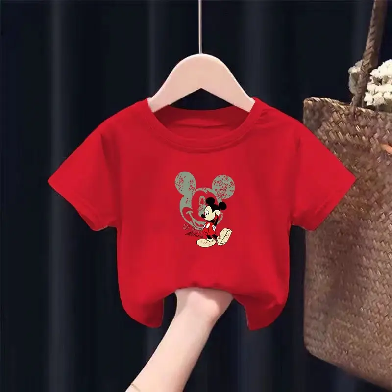 Minnie Mouse Graphic Cotton T-Shirt Black Kids Girls - Image 3