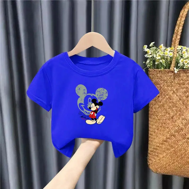 Minnie Mouse Graphic Cotton T-Shirt Black Kids Girls - Image 5