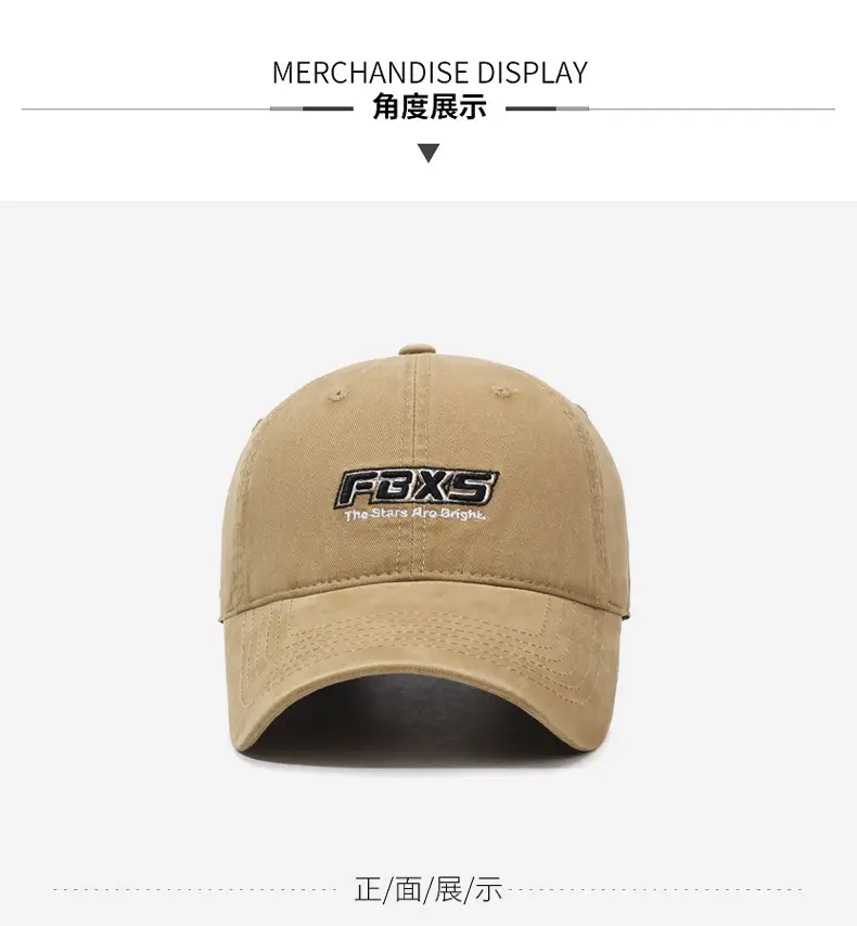 Washed Baseball Cap Women Small Retro Grey — feature 9