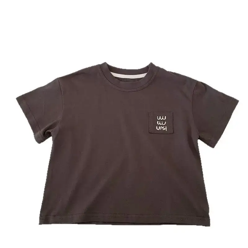 Japanese Style Kids T-Shirt White 2025 Summer