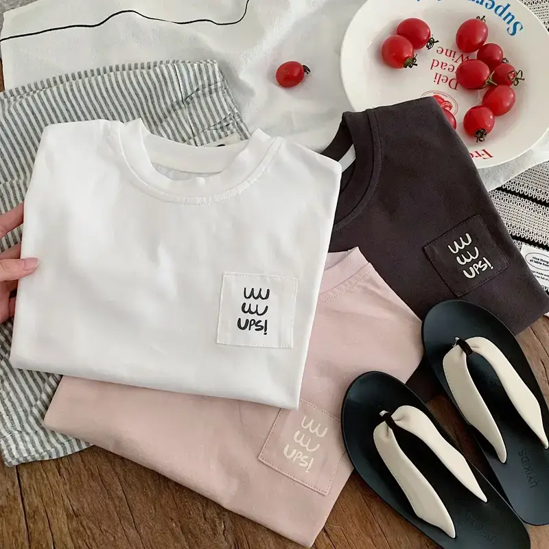 Japanese Style Kids T-Shirt White 2025 Summer — feature 1