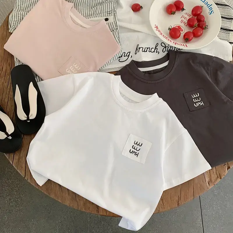 Japanese Style Kids T-Shirt White 2025 Summer — feature 3