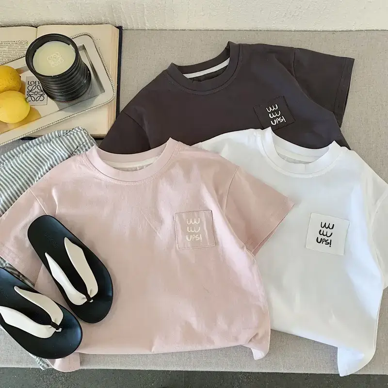 Japanese Style Kids T-Shirt White 2025 Summer — feature 4