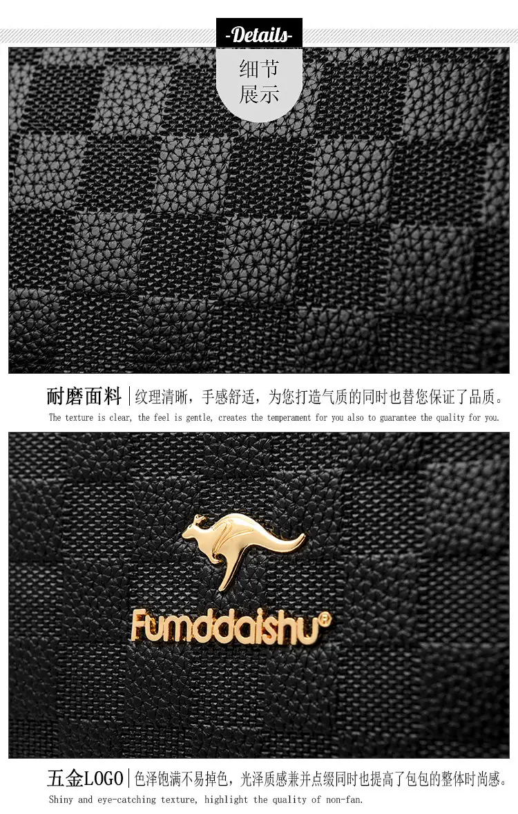 2025 Rhombic Boston Crossbody Bag Black Brown — feature 18