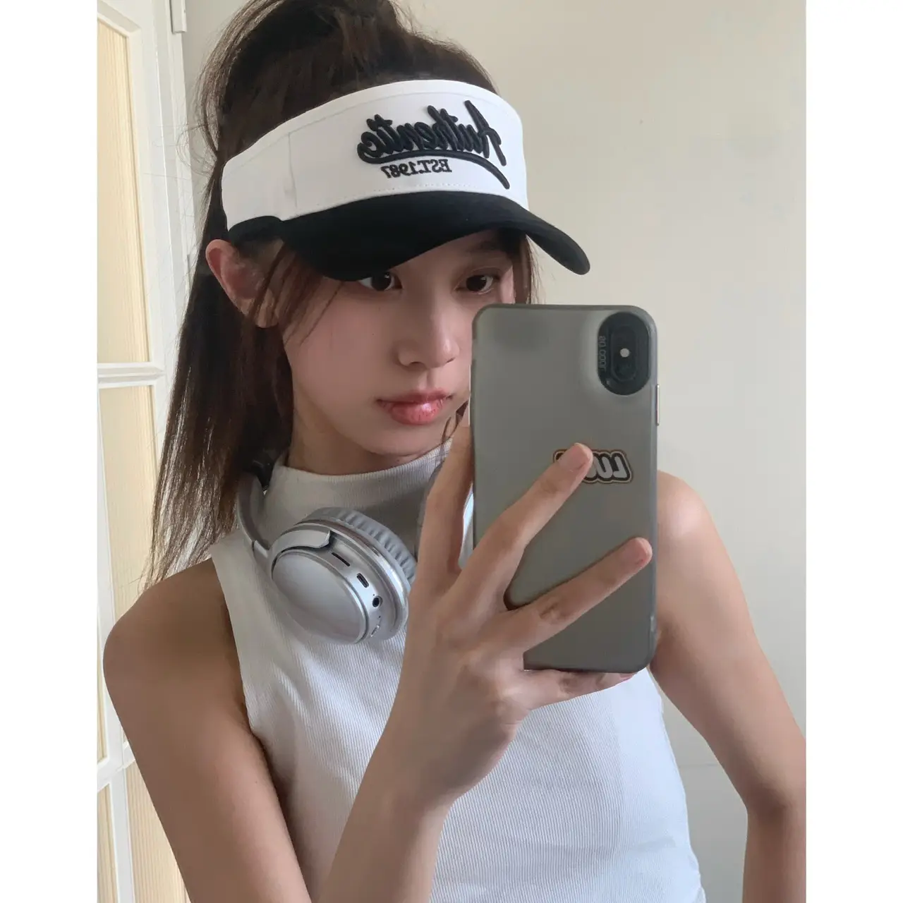 Summer Sunshade Cap Red for Outdoor Travel