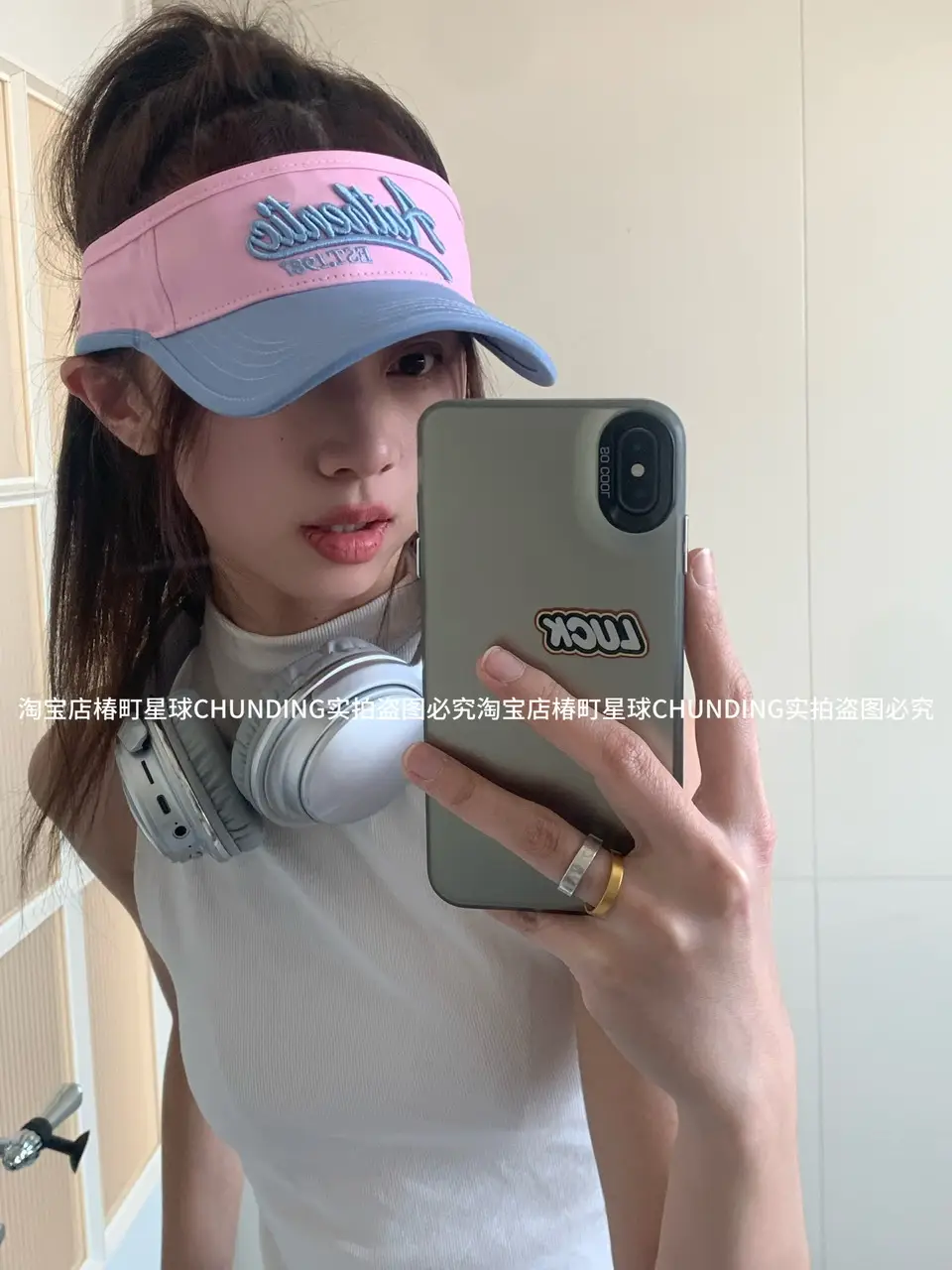 Summer Sunshade Cap Red for Outdoor Travel — feature 6