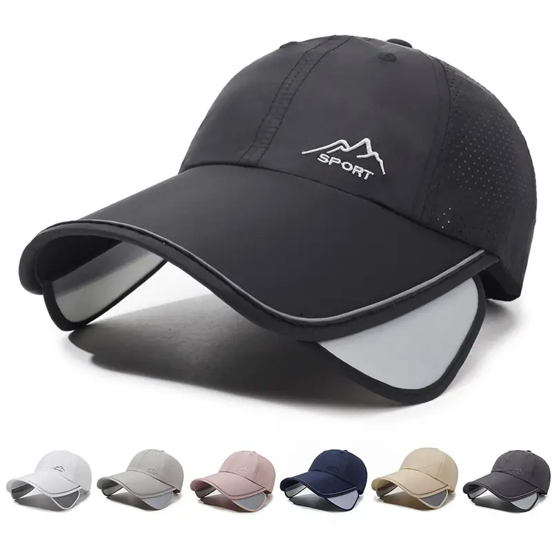 Men's Black Eco-Friendly Duck Tissue Sun Hat - Image 8