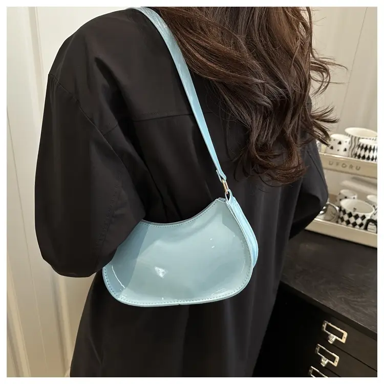 2025 Light Blue PU Shoulder Bag for Women — feature 11