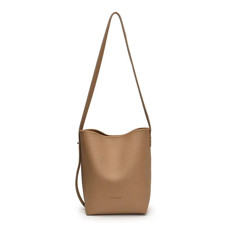 Women's Large Capacity Beige Bucket Bag 2025 - Image 3