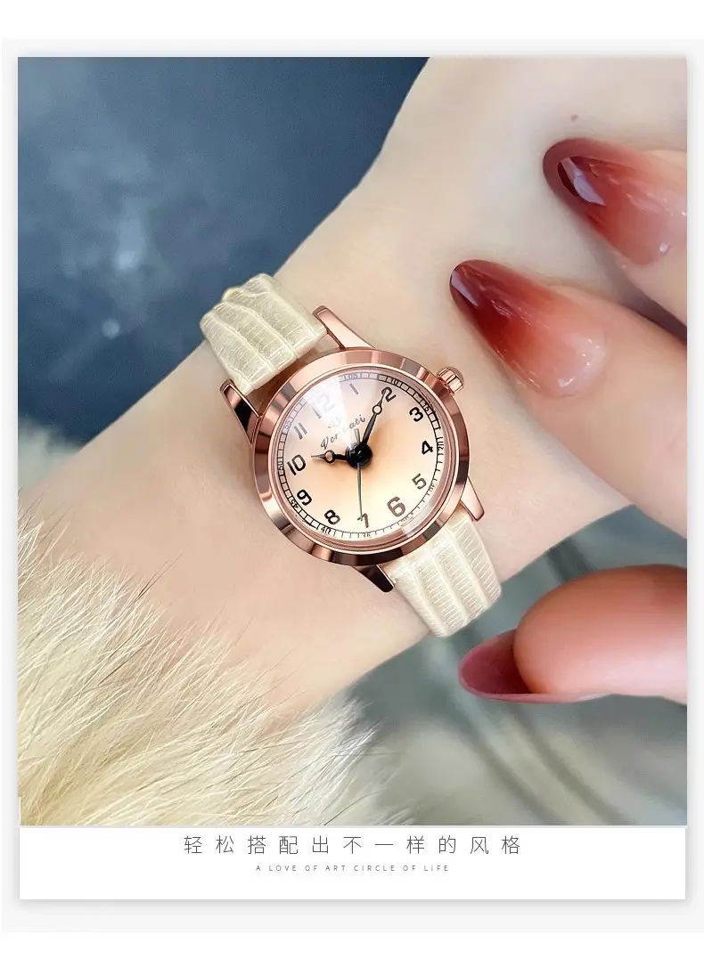 Vintage Artistic Quartz Watch for Women with Leather Belt — feature 11