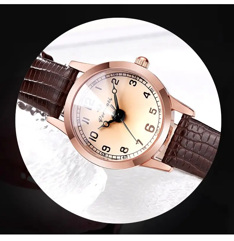 Vintage Artistic Quartz Watch for Women with Leather Belt — feature 6
