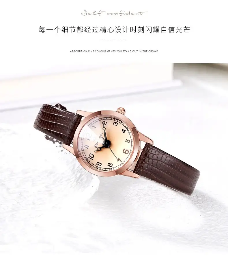 Vintage Artistic Quartz Watch for Women with Leather Belt — feature 9