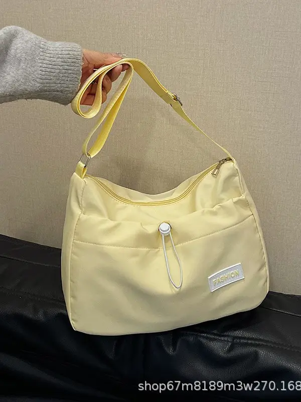 Yellow Crossbody Bag for Women College Student Casual Shoulder Bag