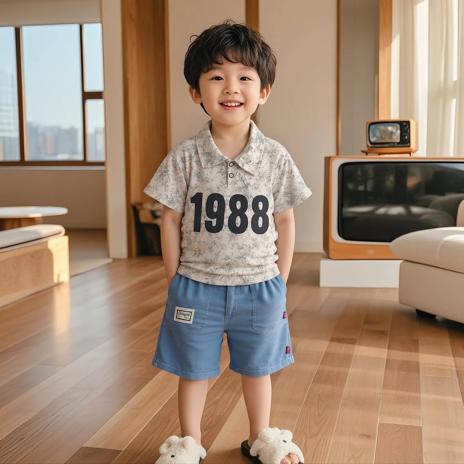 Children's 2025 Summer Casual 2-Piece T-Shirt Shorts Set - Image 3
