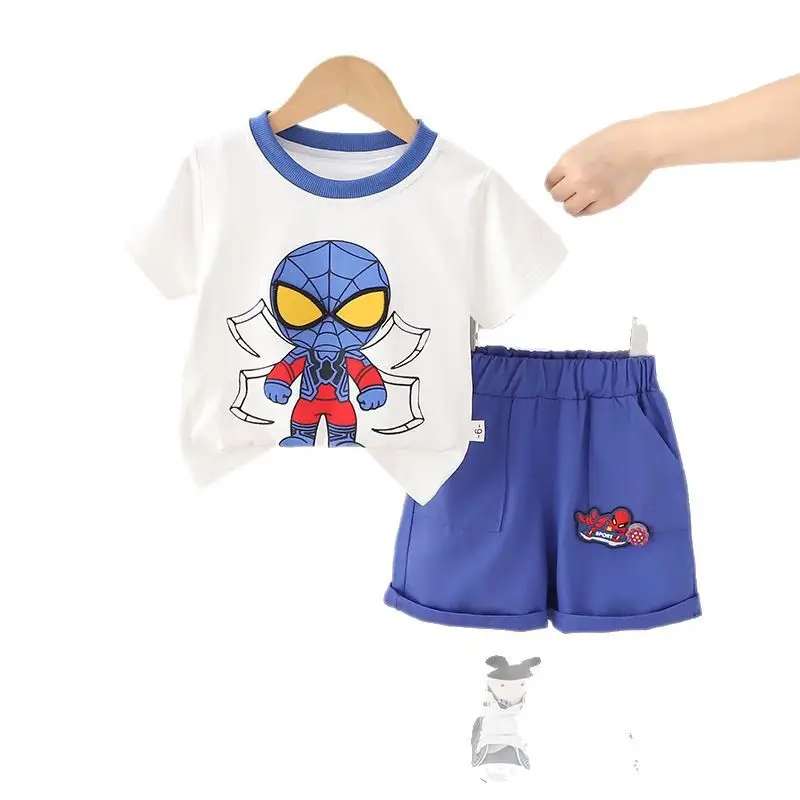 Boys Cartoon Spider-Man 2-Piece Summer Suit 1-5Y - Image 4
