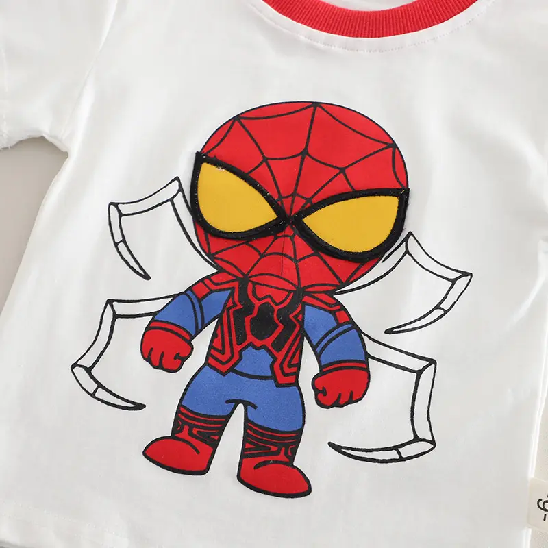 Boys Cartoon Spider-Man 2-Piece Summer Suit 1-5Y — feature 6