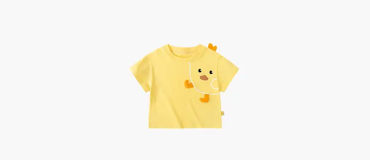 Dudu Family Baby Bear Cartoon T-shirt Yellow Summer Boys' — feature 12