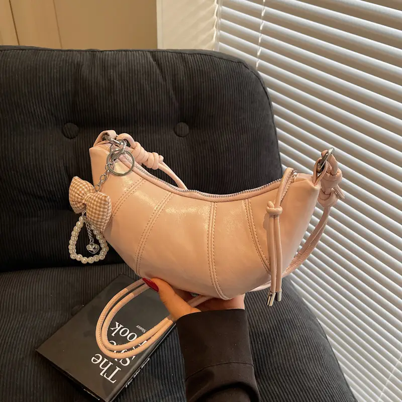 Pink Pearl Crossbody Bag for Women Spring Summer 2025 - Image 2