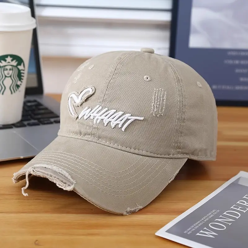 Red Korean Style Baseball Cap for Men Women 2025 — feature 3