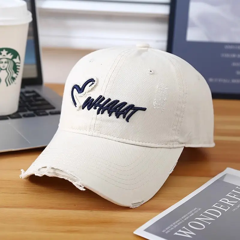 Red Korean Style Baseball Cap for Men Women 2025
