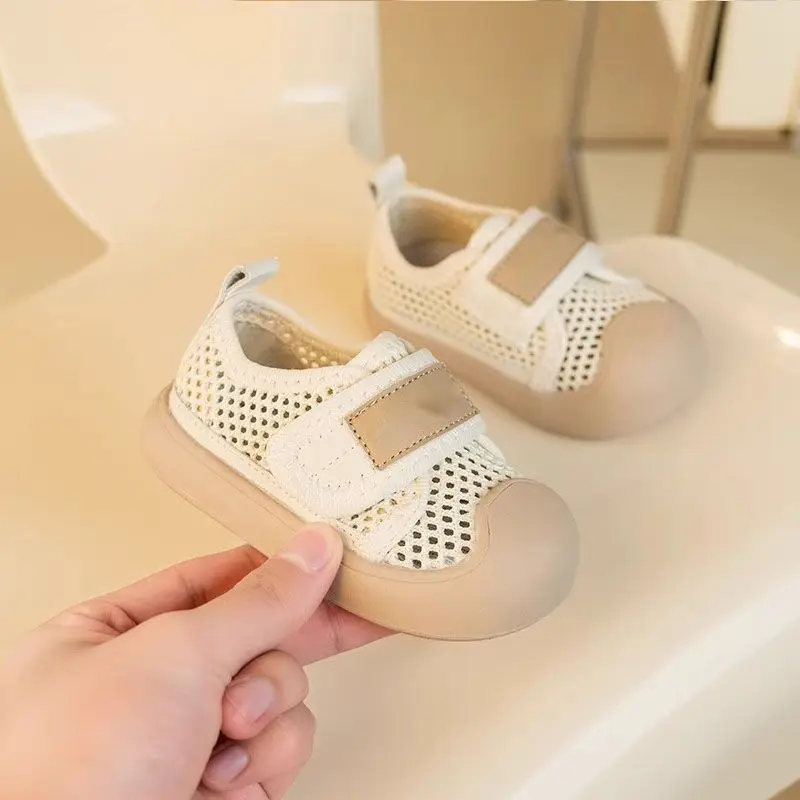 Gold Mesh Baby Shoes for 1-2 Years Old