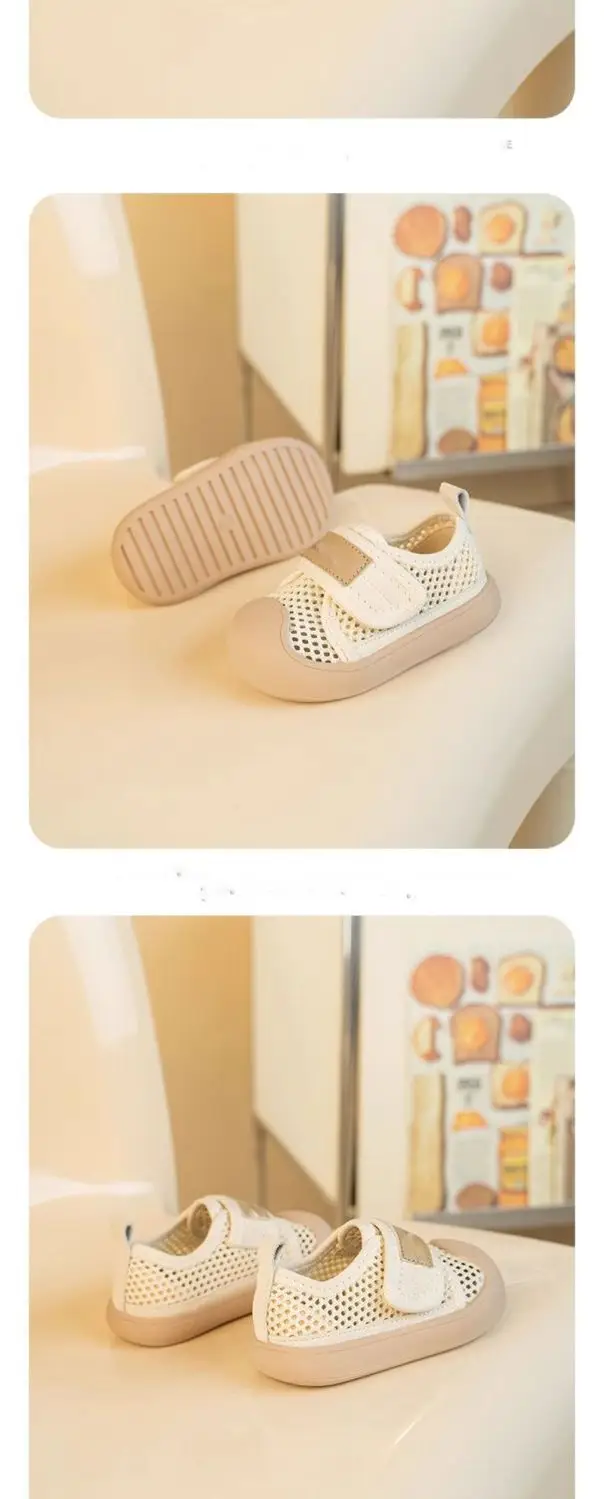 Gold Mesh Baby Shoes for 1-2 Years Old — feature 2