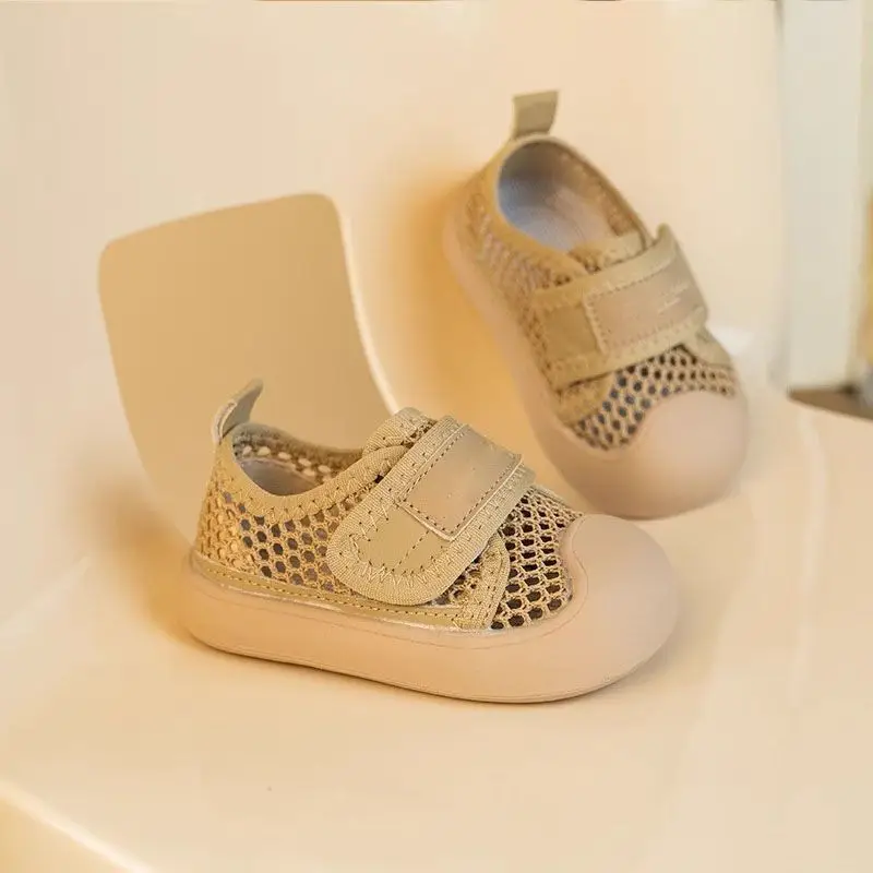 Gold Mesh Baby Shoes for 1-2 Years Old
