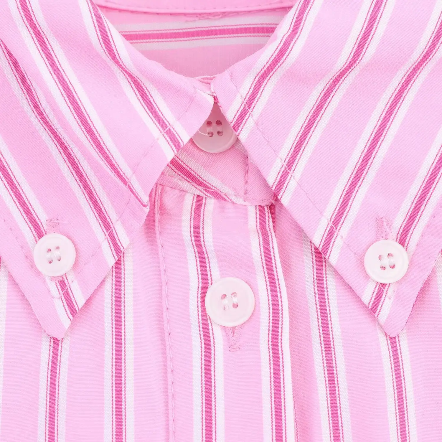 Pink Striped Pajama Pants Set with Belt — feature 20