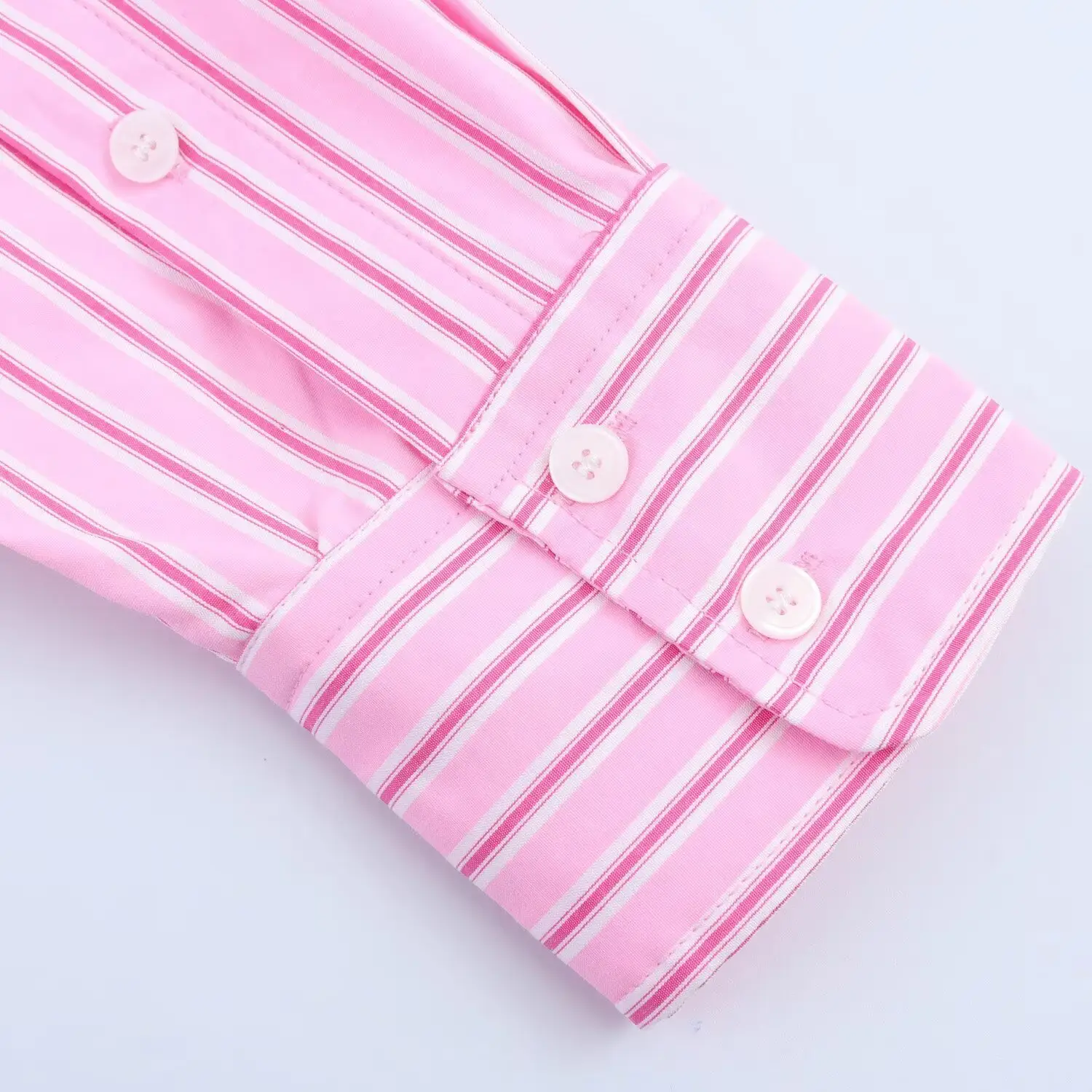 Pink Striped Pajama Pants Set with Belt — feature 24
