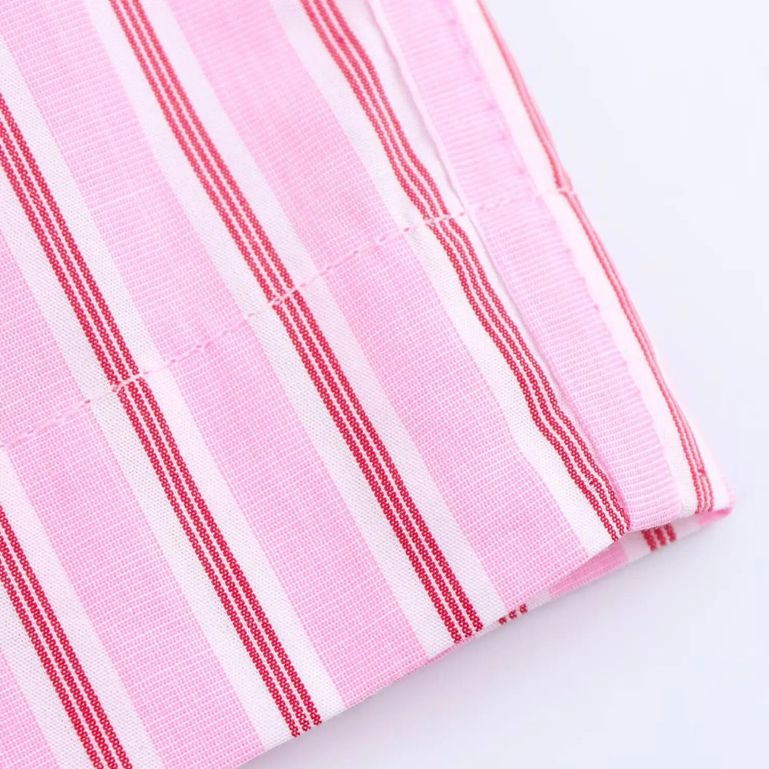 Pink Striped Pajama Pants Set with Belt — feature 31
