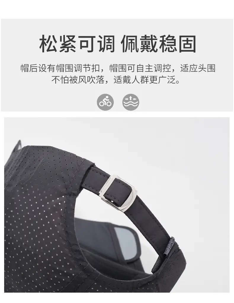 Men Retractable Sunscreen Hat Fishing Outdoor Quick-Drying Cap — feature 4