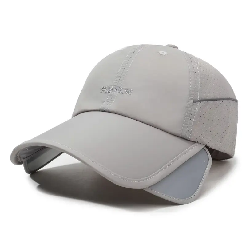 Men Retractable Sunscreen Hat Fishing Outdoor Quick-Drying Cap - Image 3