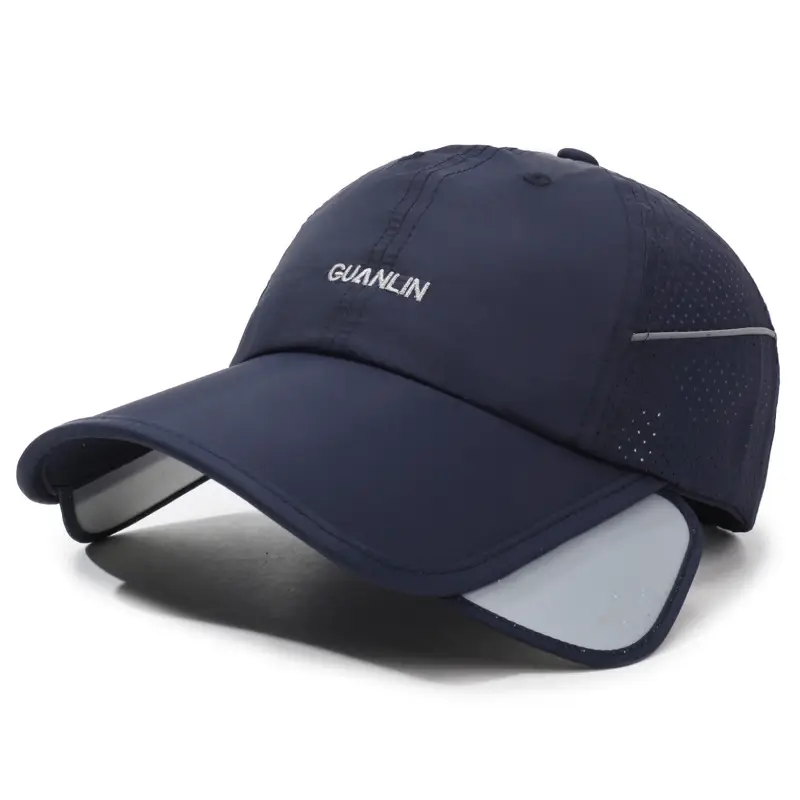Men Retractable Sunscreen Hat Fishing Outdoor Quick-Drying Cap - Image 5